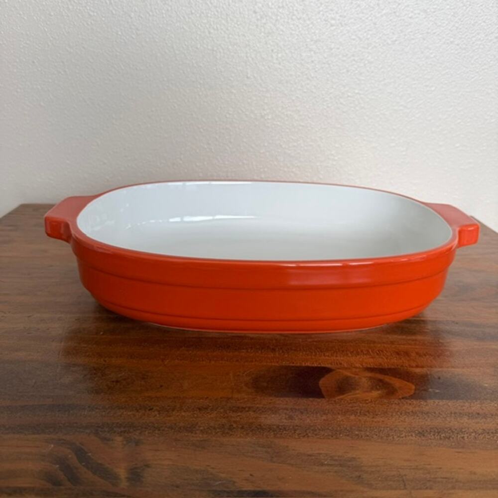 KitchenAid Orange 3.5qt Chip-Resistant Ceramic Casserole Dish - Picture 3 of 6